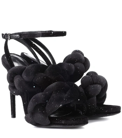 Shop Marco De Vincenzo Braided Sandals In Black