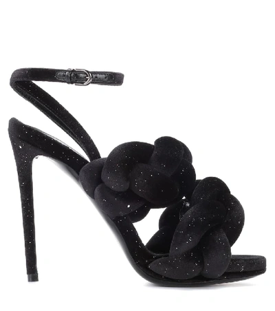 Shop Marco De Vincenzo Braided Sandals In Black