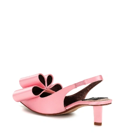 Shop Marc Jacobs Satin Slingback Pumps In Pink