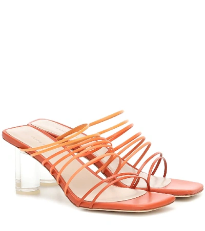 Shop Rejina Pyo Zoe Leather Sandals In Orange