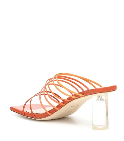 Shop Rejina Pyo Zoe Leather Sandals In Orange