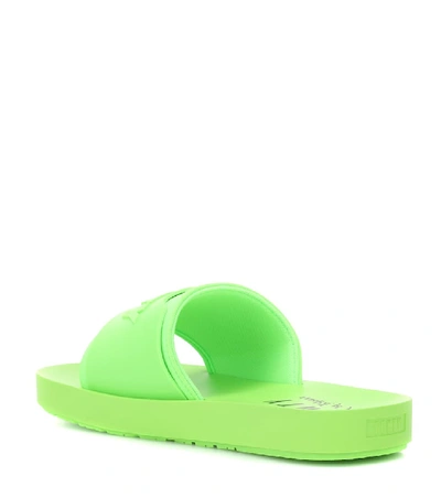 Shop Fenty X Puma Surf Slides In Green