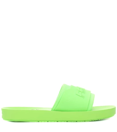 Shop Fenty X Puma Surf Slides In Green