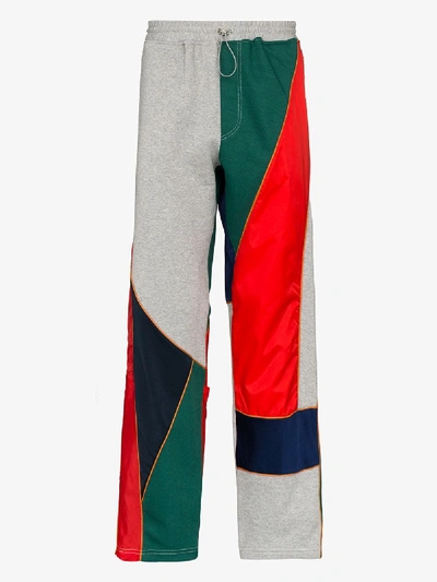 Shop Ahluwalia Studio Patchwork Track Pants In Grey