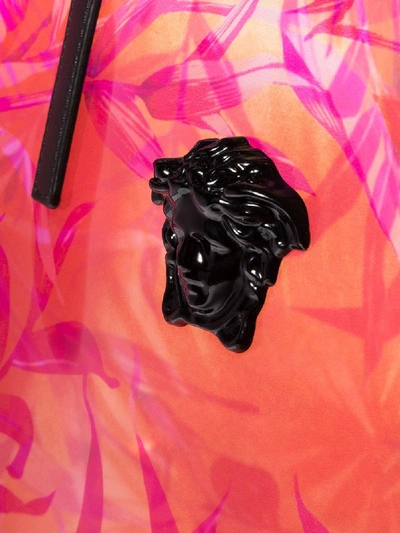 Shop Versace Womens Pink Jungle Print Pvc Tote Bag