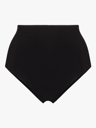 Shop Araks Black High Waist Bikini Bottoms