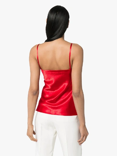 Shop Sies Marjan Amira Cowl Neck Sleeveless Top In Red