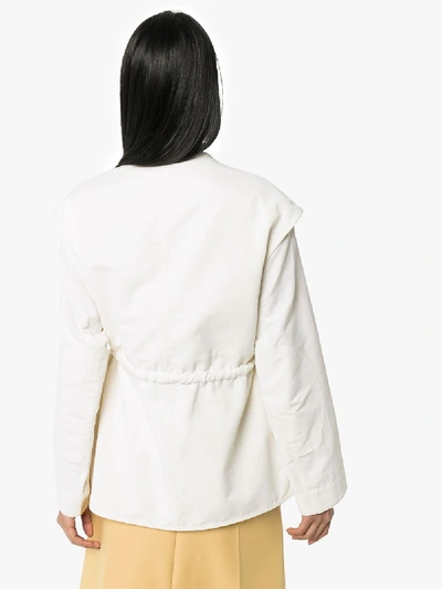 Shop Stella Mccartney 'ania' Jacke Im Utility-look In White