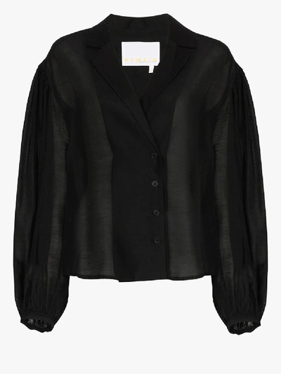 Shop Remain West Jacket Blouse In Black