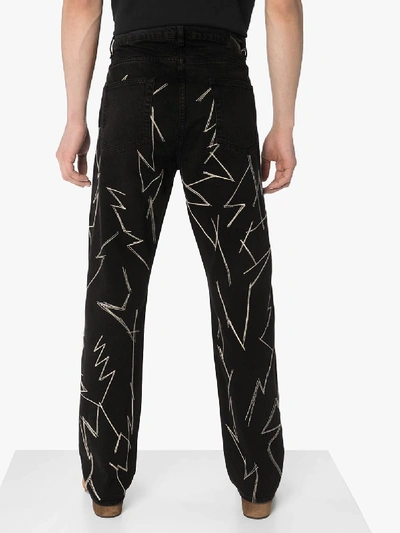 Our Legacy Lightening-stitched Straight-leg Jeans In Black | ModeSens