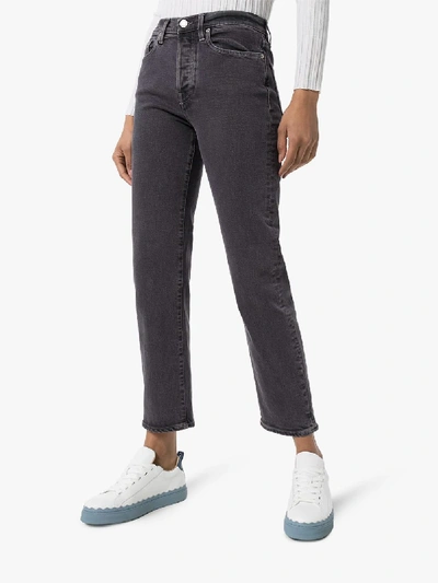 Shop Jeanerica Straight Leg Jeans In Grey