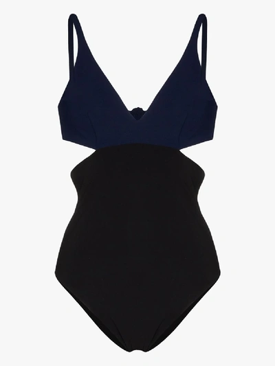 Shop Araks Zaina Cutout Swimsuit In Black