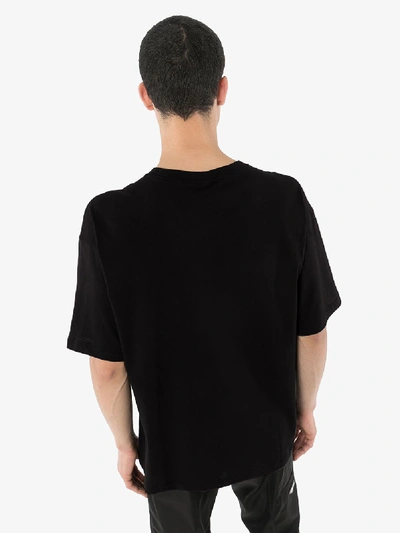 Shop Champion Embroidered Logo Cotton T-shirt In Black