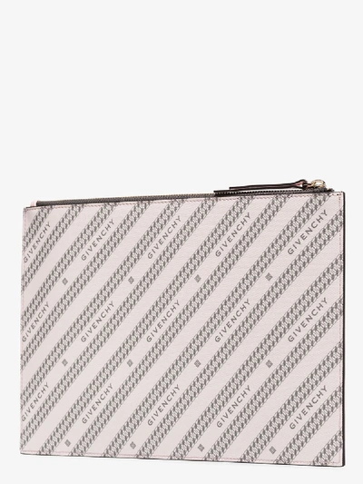 Shop Givenchy Clutch Mit Logo-print In Pink