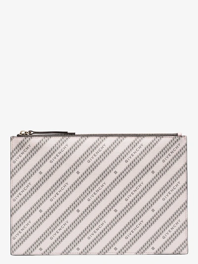 Shop Givenchy Clutch Mit Logo-print In Pink