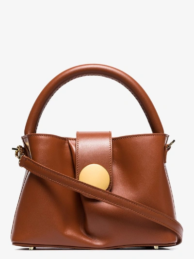 Shop Elleme Brown Bucket Leather Tote Bag