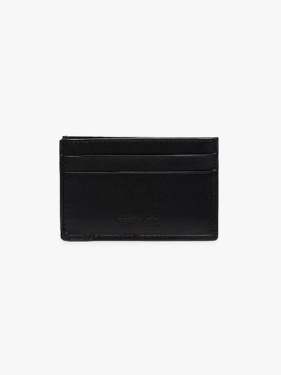 Shop Ermenegildo Zegna Black Leather Card Holder