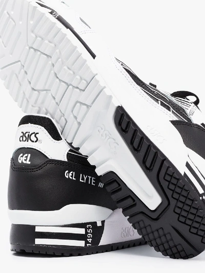 Shop Asics Black Gel Lyte 3 Leather Sneakers