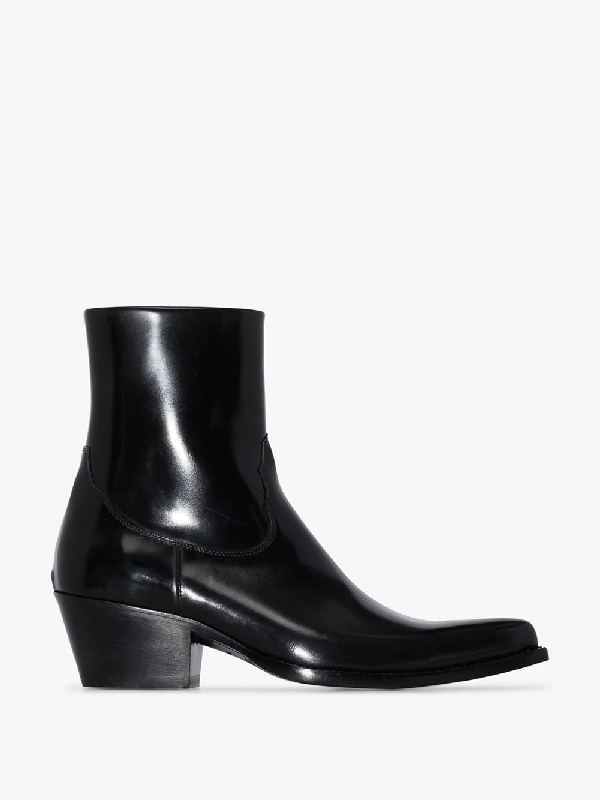 patent leather cowboy boots