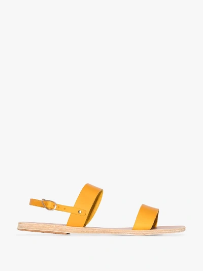Shop Ancient Greek Sandals Yellow Clio Leather Sandals
