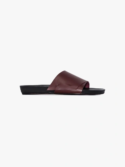 Shop Atp Atelier Red Manfio Leather Sandals