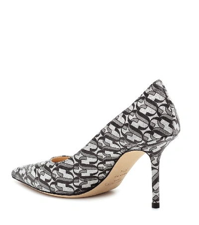 Love 85 printed leather pumps