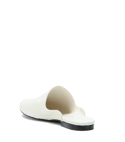 Shop The Row Granpa Leather Slippers In White