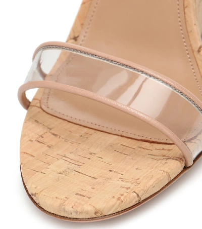 Shop Aquazzura Minimalist 85 Wedge Sandals In Pink