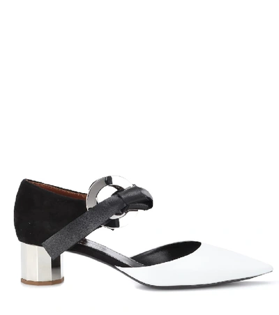 Shop Proenza Schouler Leather Eyelet Pumps In White