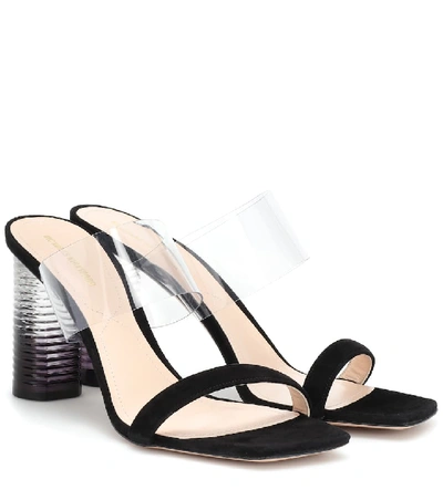 Shop Nicholas Kirkwood Peggy Suede Sandals In Black