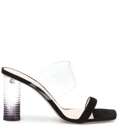 Shop Nicholas Kirkwood Peggy Suede Sandals In Black