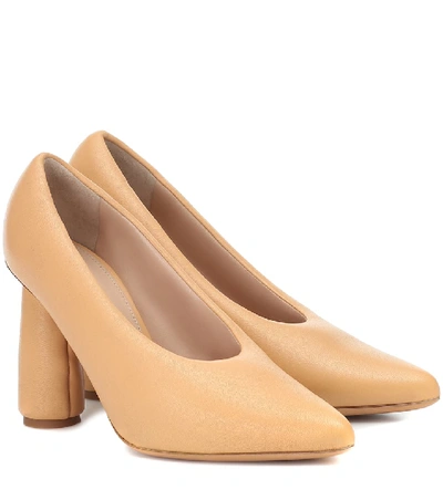 Shop Jacquemus Les Chaussures Jacques Leather Pumps In Brown