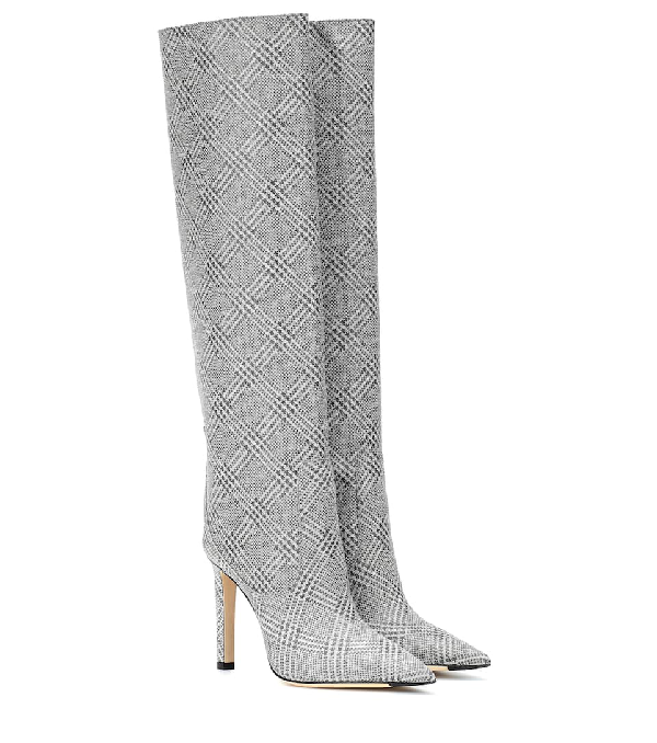 jimmy choo silver boots