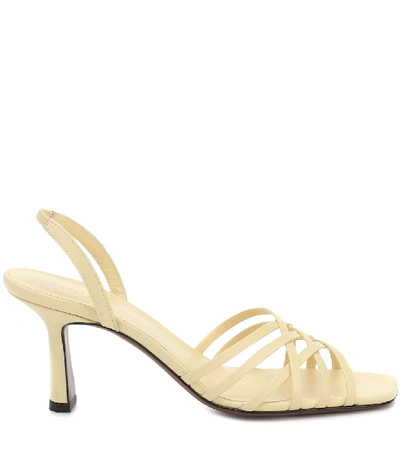 Shop Neous Scuticaria Leather Sandals In Yellow