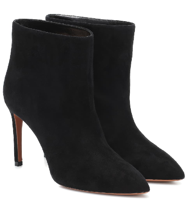 alaia suede ankle boots