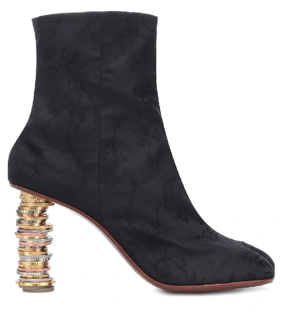 Shop Vetements Split-toe Coin Ankle Boots In Black