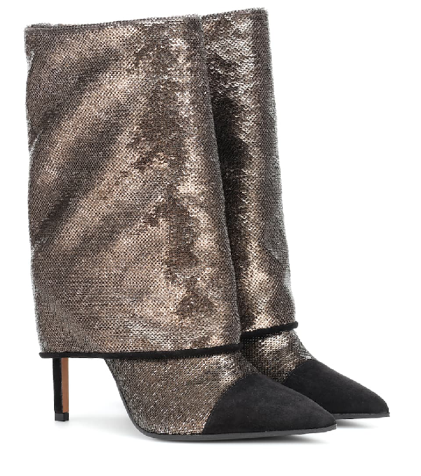 balmain glitter boots