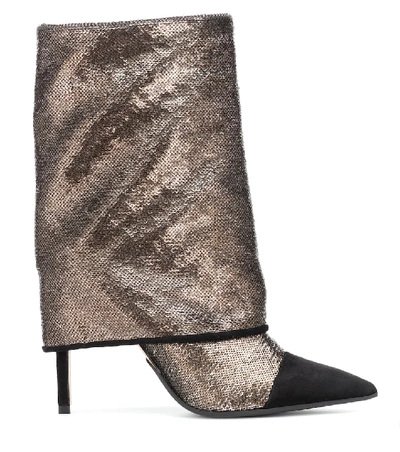 Shop Balmain Babette Metallic Glitter Boots