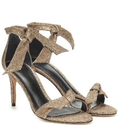 Shop Alexandre Birman Clarita Metallic Sandals In Gold