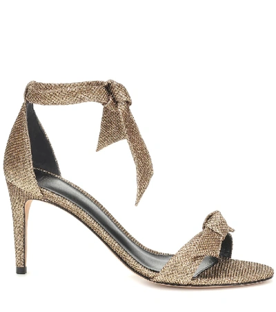 Shop Alexandre Birman Clarita Metallic Sandals In Gold