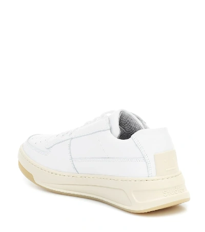 Shop Acne Studios Steffey Lace Up Leather Sneakers In White