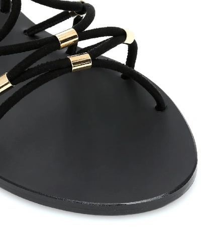 Shop Ancient Greek Sandals Pasifai Leather Sandals In Black