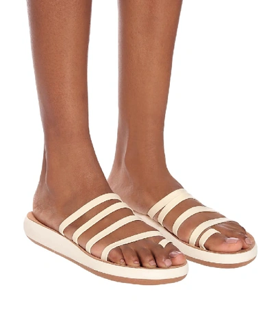 Shop Ancient Greek Sandals Niki Comfort Leather Sandals In White
