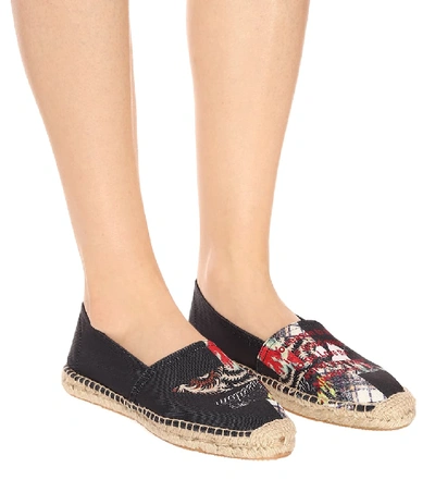 Shop Isabel Marant Canaee Printed Canvas Espadrilles In Black