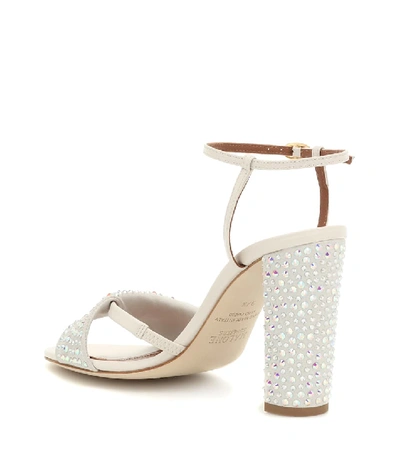 Shop Malone Souliers Tara Embellished Sandals In Silver