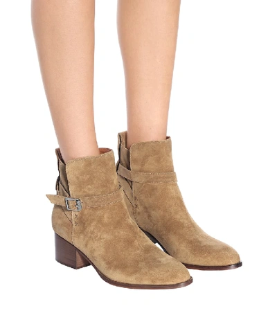 Shop Rag & Bone Walker Suede Ankle Boots In Brown