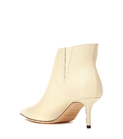 Shop Jimmy Choo Marinda 65 Leather Ankle Boots In White