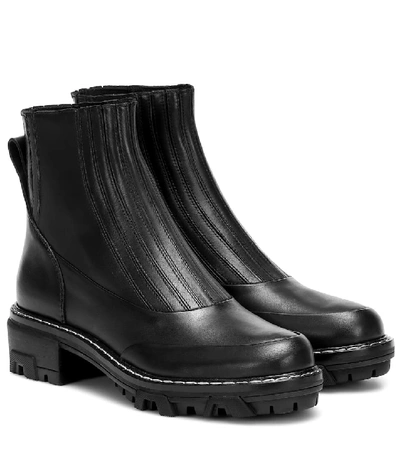 Shop Rag & Bone Shawn Leather Ankle Boots In Black