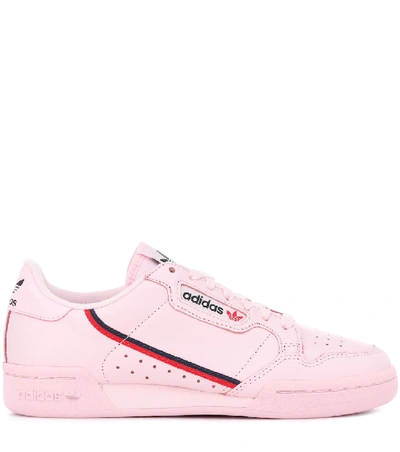 Shop Adidas Originals Continental 80 Leather Sneakers In Pink