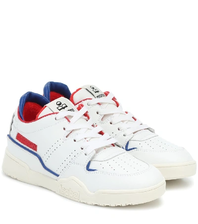 Shop Isabel Marant Emree Low-top Leather Sneakers In White